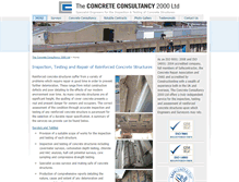 Tablet Screenshot of concrete-consultancy.co.uk